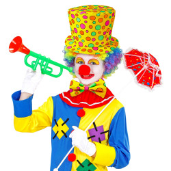 Klaunský klobúk a motýlik